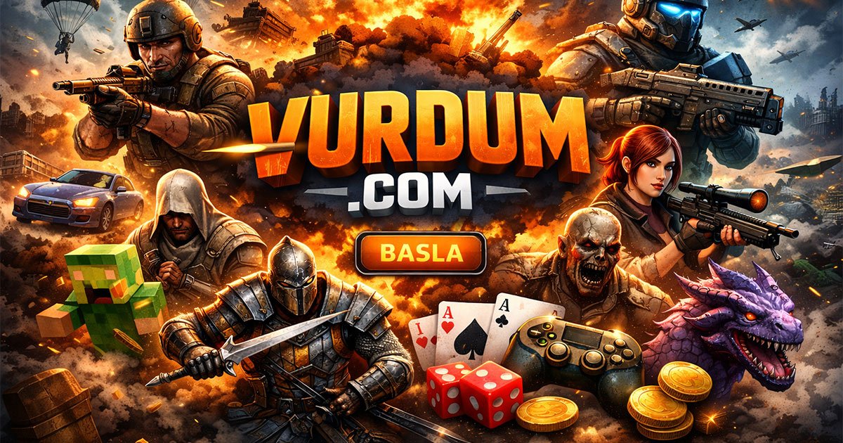 Vurdum online oyun platformu tanıtım görseli